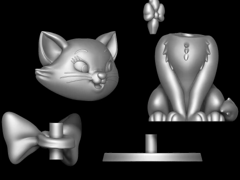 Marie cat - The Aristocats 3D Print Model