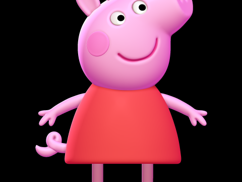 Peppa Pig 3D Baskı Modeli