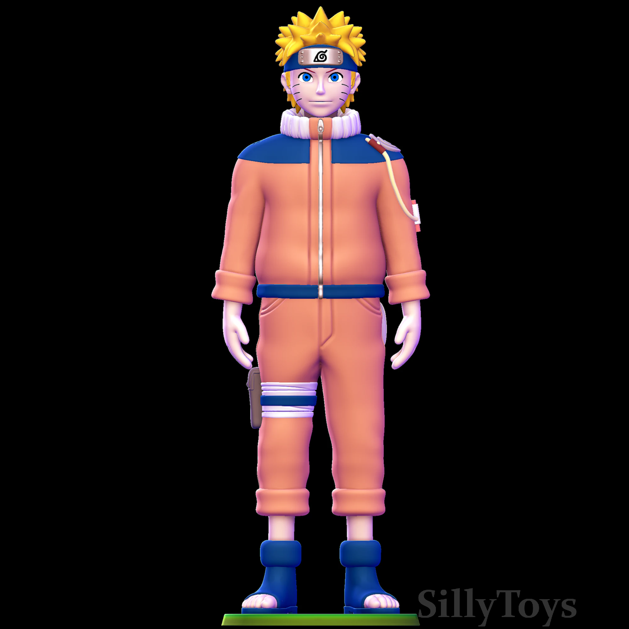 Naruto Uzumaki 3D Print Model .c4d .max .obj .3ds .fbx .stl .blend 