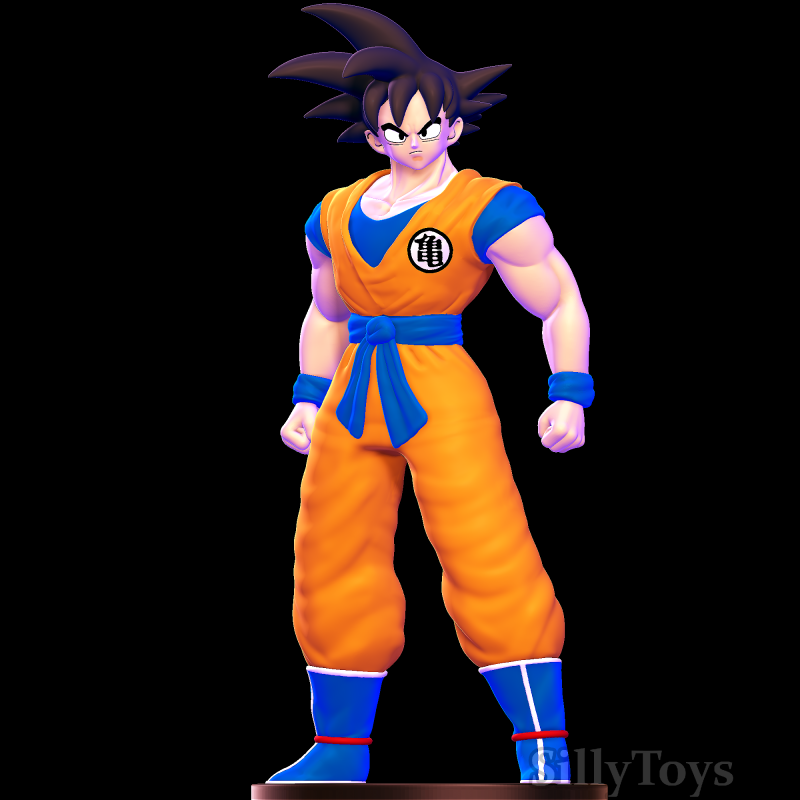 Goku - Dragon Ball 3D 打印模型 .c4d .max .obj .3ds .fbx .stl .blend 