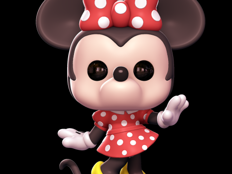 Minnie Mouse - Funko Pop 3D 프린트 모델