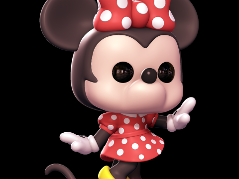 Minnie Mouse - Funko Pop 3D प्रिंट मॉडल