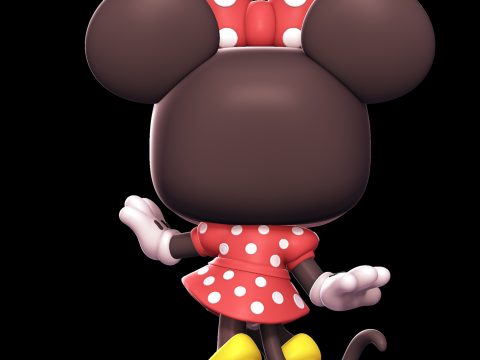 Minnie Mouse - Funko Pop 3D प्रिंट मॉडल