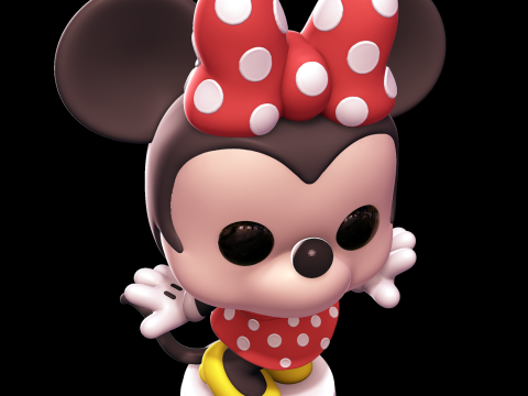Minnie Mouse - Funko Pop 3D प्रिंट मॉडल