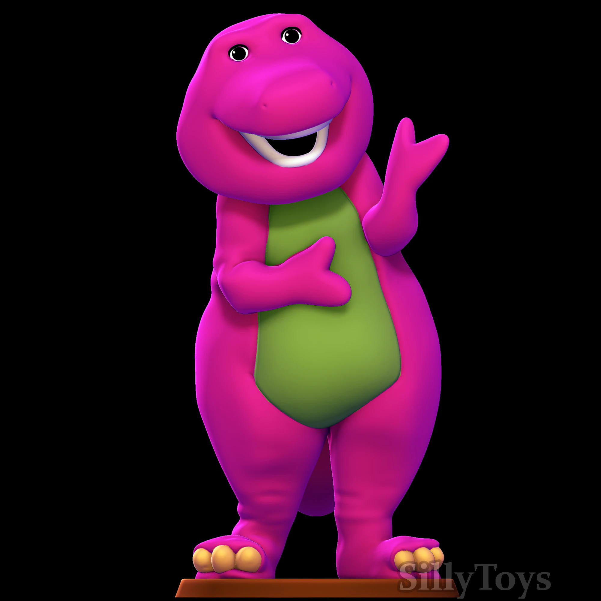 Barney il dinosauro Modello di stampa 3D .c4d .max .obj .3ds .fbx .stl .blend 