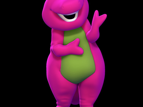 Barney the Dinosaur 3D 프린트 모델