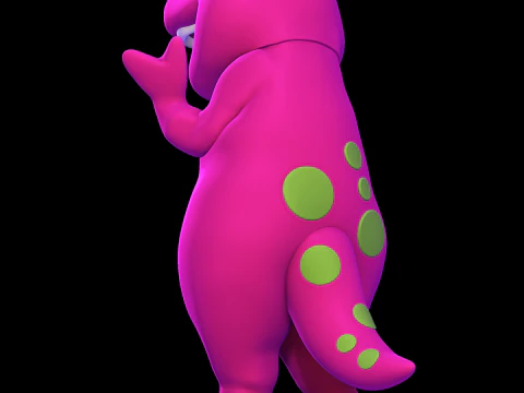 Barney il dinosauro Modello di stampa 3D
