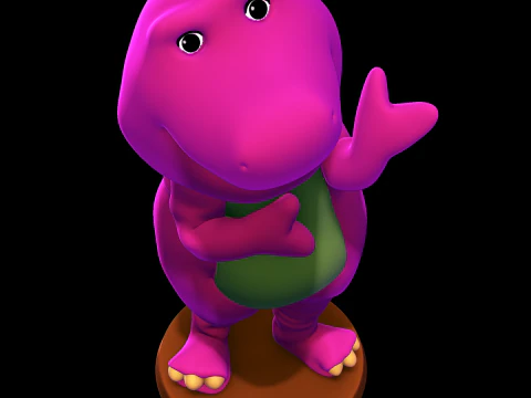 Barney il dinosauro Modello di stampa 3D