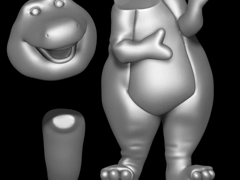Barney il dinosauro Modello di stampa 3D