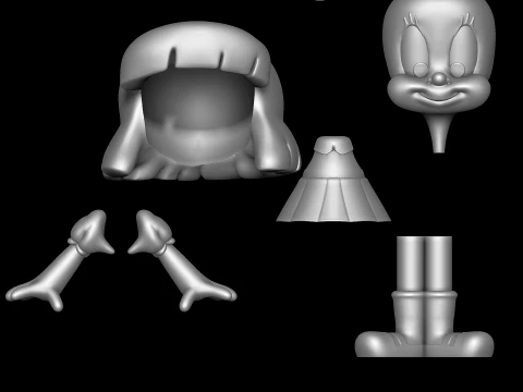Elmyra Duff - Tiny Toon Adventures 3D Print Model