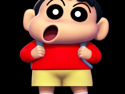 노하라 신노스케 - 크레용 신짱 3D 프린트 모델