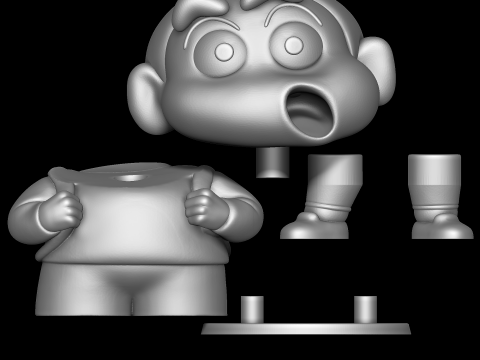 Shinnosuke Nohara - Crayon Shin-chan Model do druku 3D