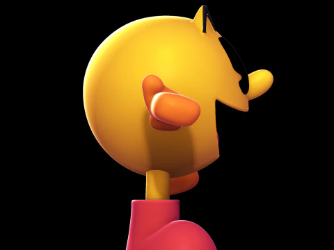 PAC-MAN Model Cetak 3D