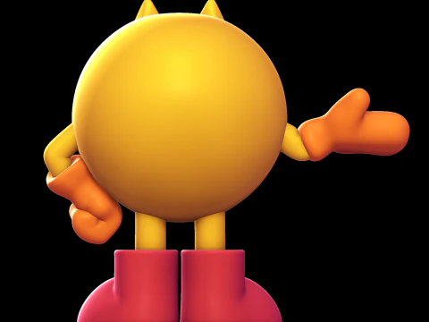PAC-MAN Model Cetak 3D