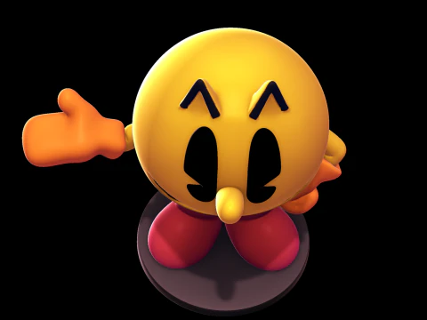PAC-MAN Model Cetak 3D