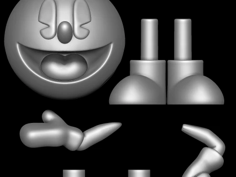 PAC-MAN Model Cetak 3D