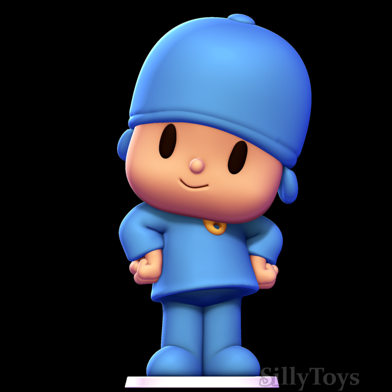 Pocoyo Modello di stampa 3D .c4d .max .obj .3ds .fbx .stl .blend 