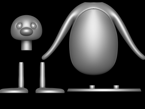 Pingu 3D 打印模型