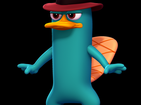 Perry the Platypus - Phineas and Ferb 3D printmodel