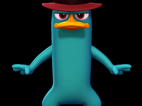 Perry l'ornitorinco - Phineas e Ferb Modello di stampa 3D
