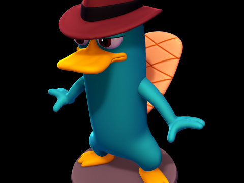 Perry the Platypus - Phineas and Ferb 3D प्रिंट मॉडल