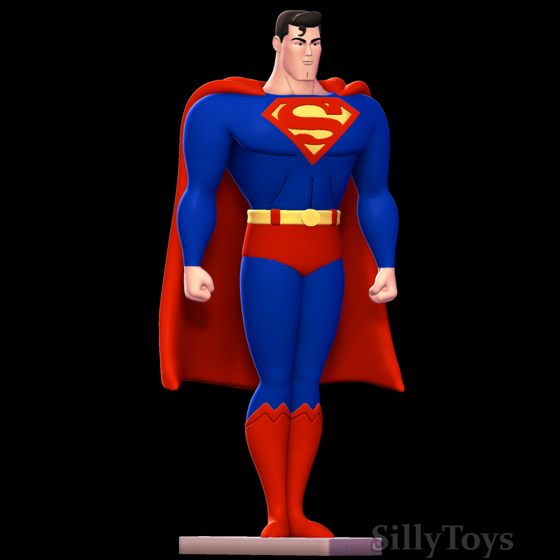 Superman 3D प्रिंट मॉडल .c4d .max .obj .3ds .fbx .stl .blend