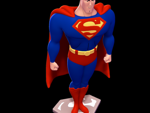 Superman 3D प्रिंट मॉडल