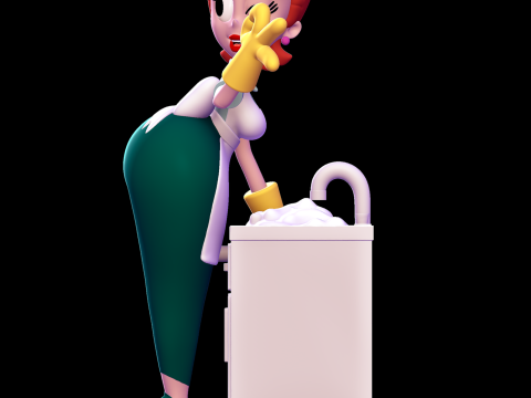 Dexter Mom - Dexters Laboratory Modello di stampa 3D
