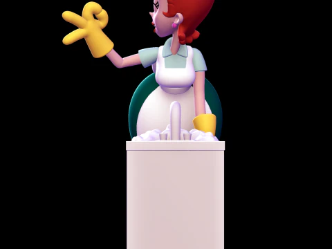 Dexter Mom - Dexters Laboratory 3D Print Model