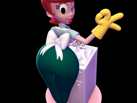 Dexter Mom - Dexters Laboratory Modello di stampa 3D