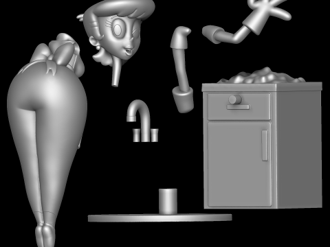 Dexter Mom - Dexters Laboratory Modello di stampa 3D