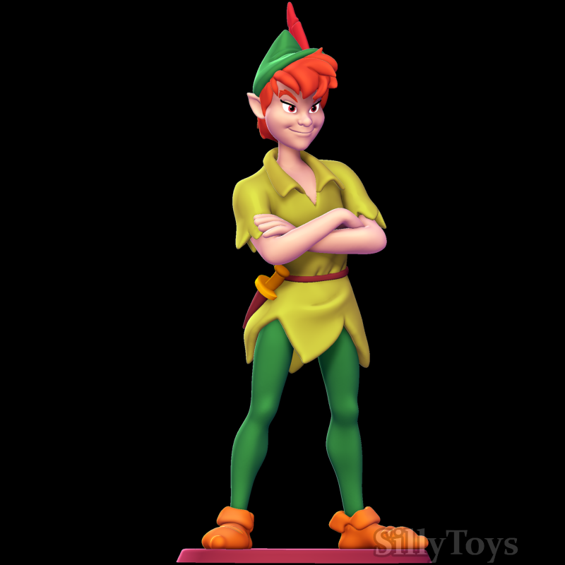 Peter Pan 3D प्रिंट मॉडल .c4d .max .obj .3ds .fbx .stl .blend