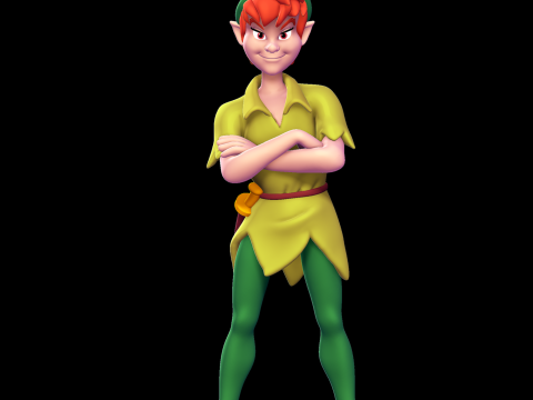 Peter Pan 3D प्रिंट मॉडल