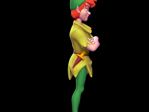 Peter Pan 3D प्रिंट मॉडल