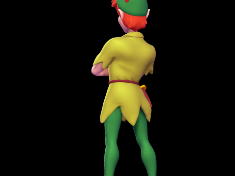 Peter Pan 3D प्रिंट मॉडल