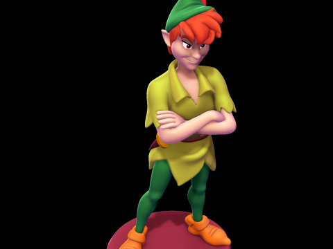 Peter Pan 3D प्रिंट मॉडल