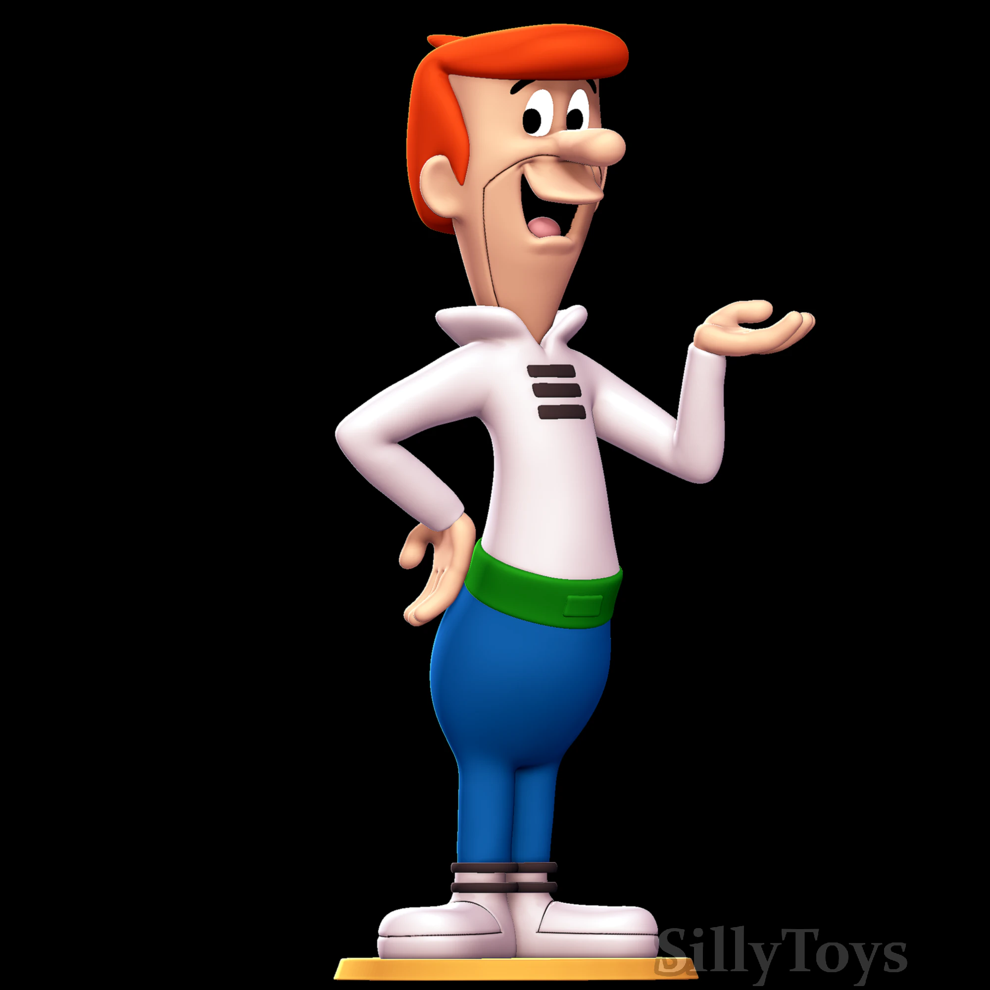 George Jetson - The Jetsons 3D Print Model .c4d .max .obj .3ds .fbx .stl .blend 