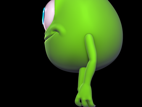 Mike Wazowski - Monsters Inc 3D Print Model