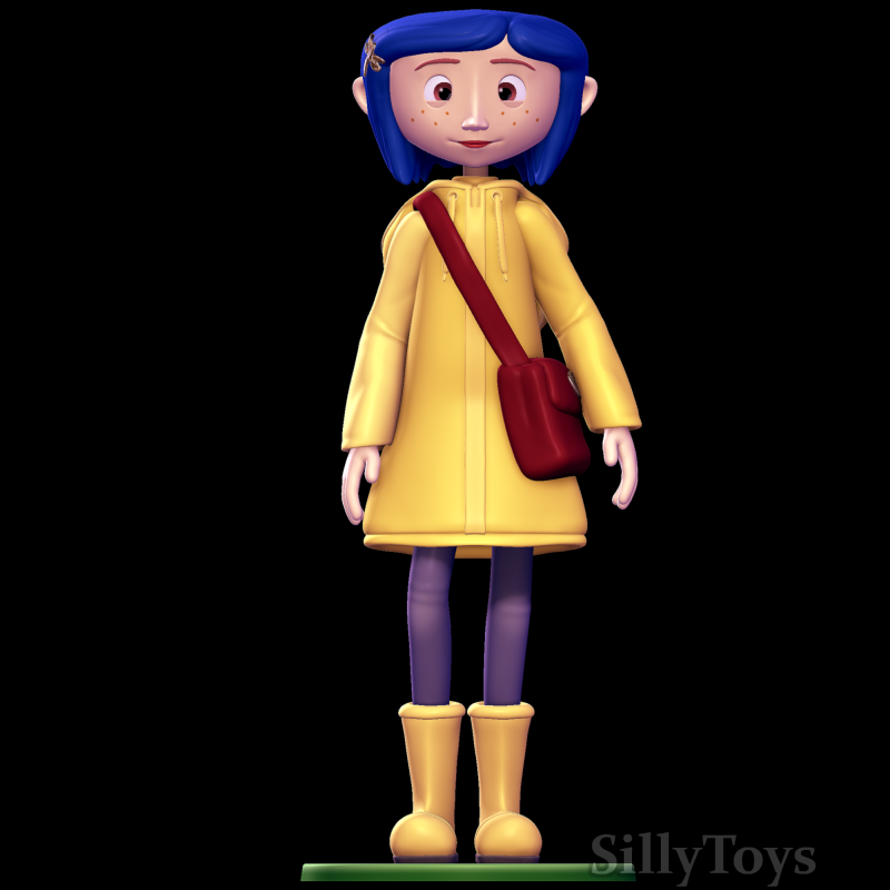 Coraline 3D 打印模型 .c4d .max .obj .3ds .fbx .stl .blend 