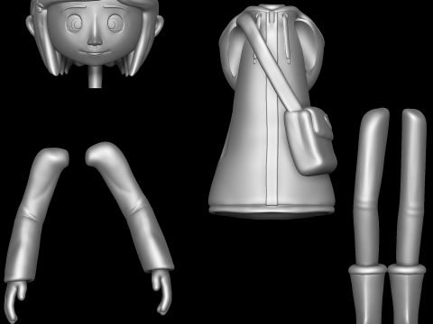 Coraline 3D 打印模型