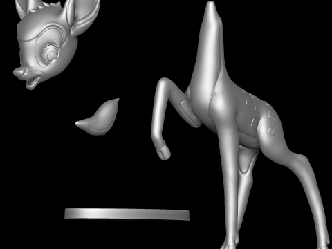 Bambi Modèles 3D en vedette