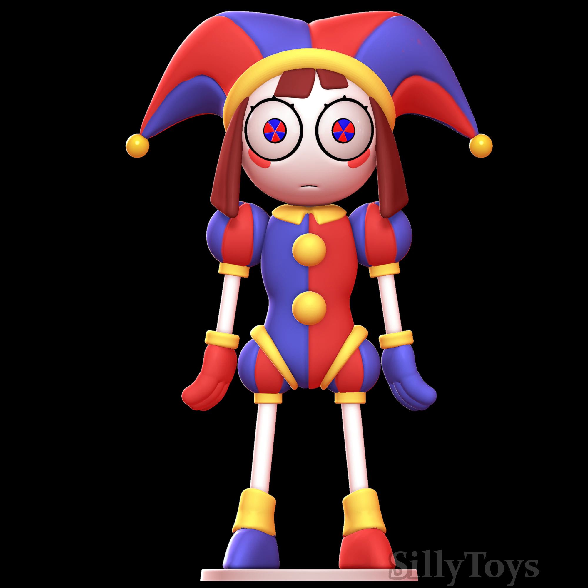 Pomni - Digital Circus 3D Print Model .c4d .max .obj .3ds .fbx .stl .blend 
