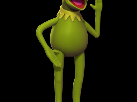 Kermit the Frog 3D Print Model