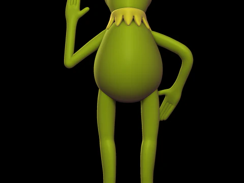 Kermit the Frog 3D Print Model