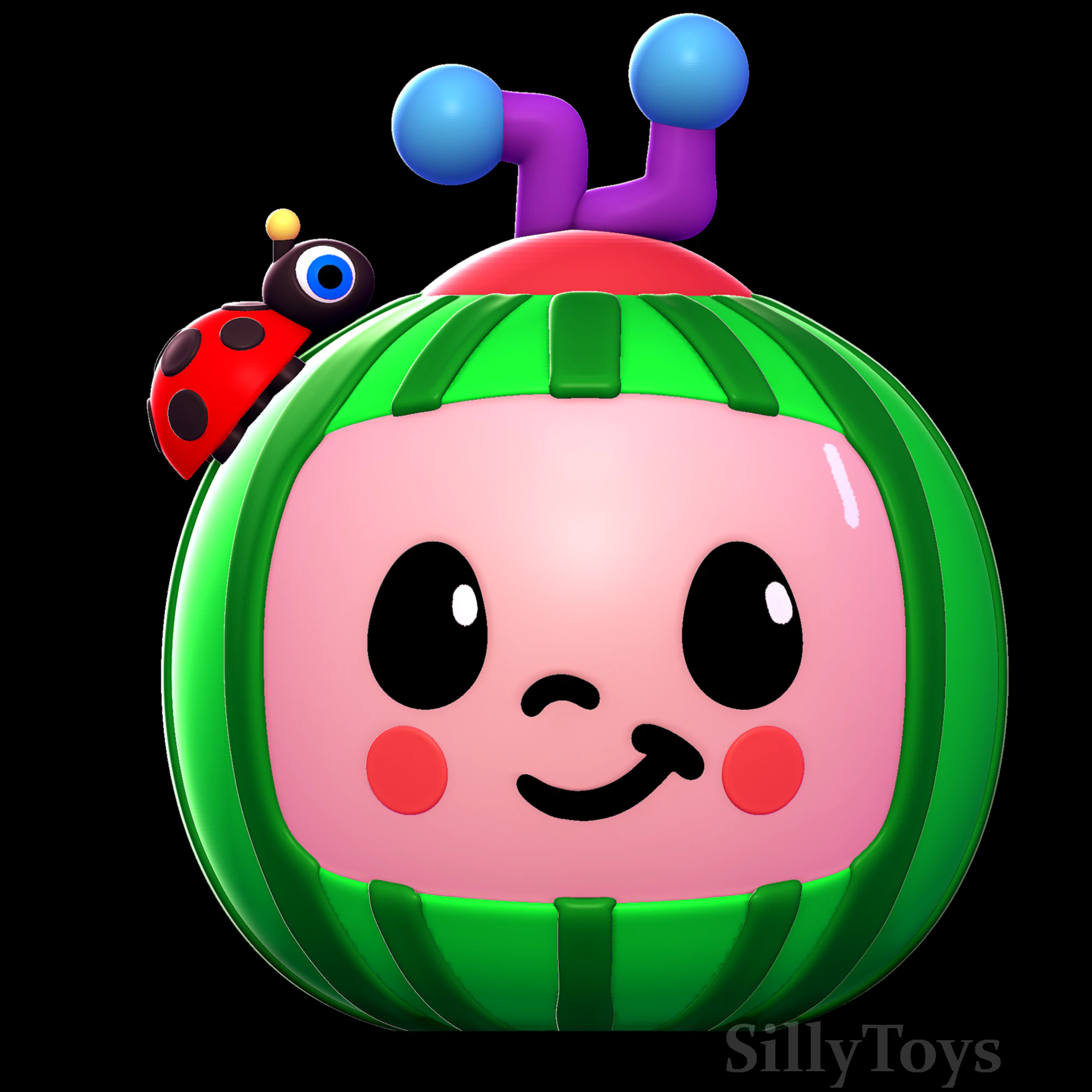 可可瓜 3D 打印模型 .c4d .max .obj .3ds .fbx .stl .blend