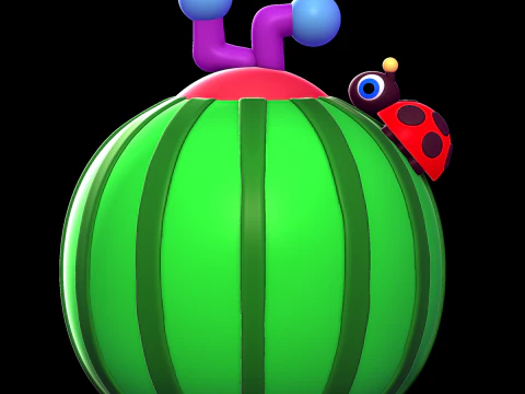 可可瓜 3D 打印模型