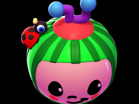 可可瓜 3D 打印模型