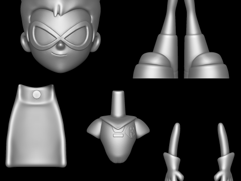 Robin - Los Jóvenes Titanes Van Modelo de impresión 3D