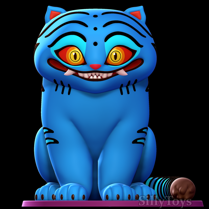 Derpy Tiger - KPop Demon Hunters 3D Print Model .c4d .max .obj .3ds .fbx .stl .blend 