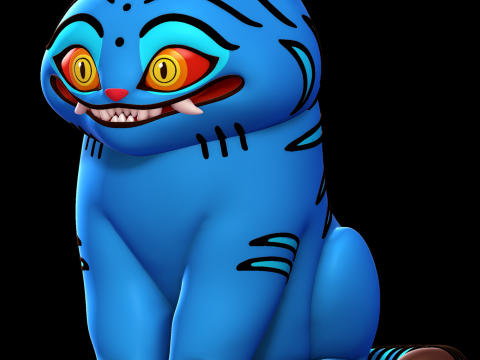 Derpy Tiger - KPop Demon Hunters 3D Print Model